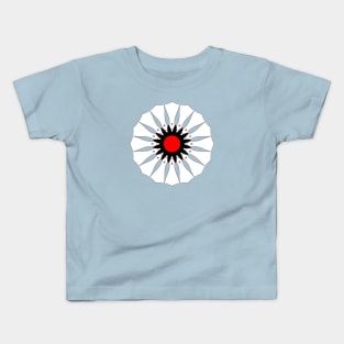 White Black and Red Kids T-Shirt